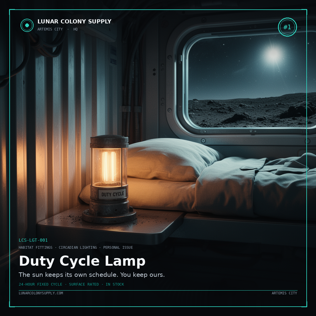Duty Cycle Lamp — Habitat Fittings · Circadian Lighting · Personal Issue